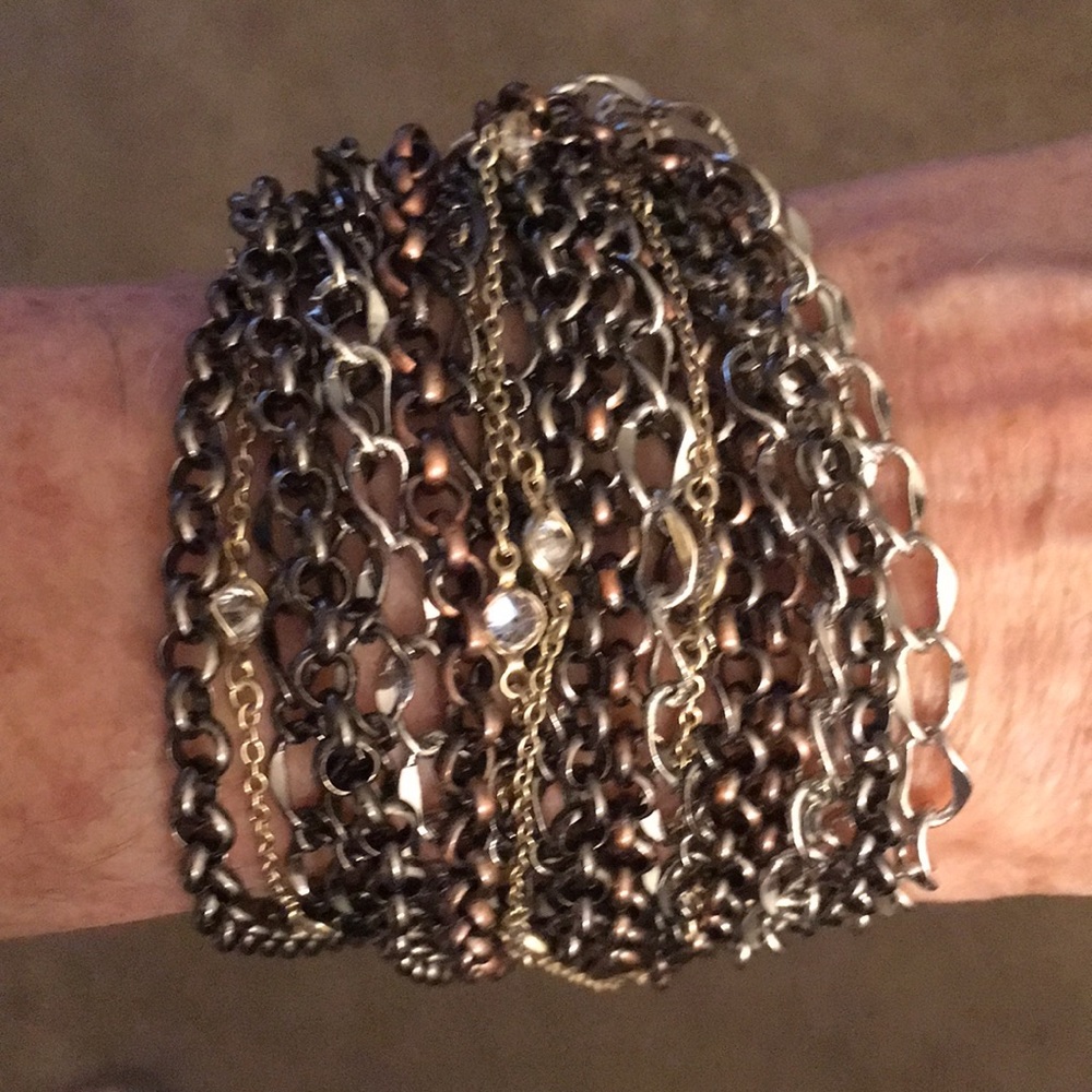 T. Cyia Multi-chain Bracelet w/ Swarovski Crystals